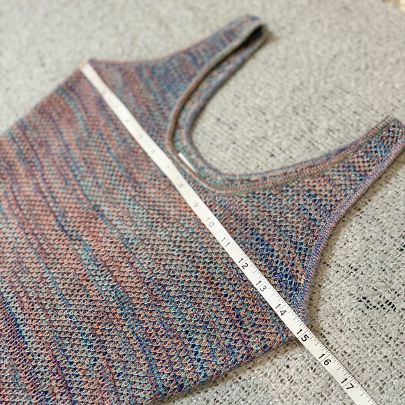 Multicolor Knit Fringe Dress Size S by Future Collective & Alani Noelle - Picture 9 of 12